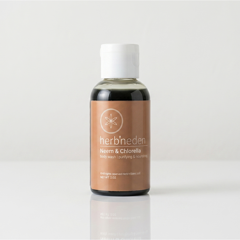 Herb N Eden Need & Chlorella Body Wash 2 oz