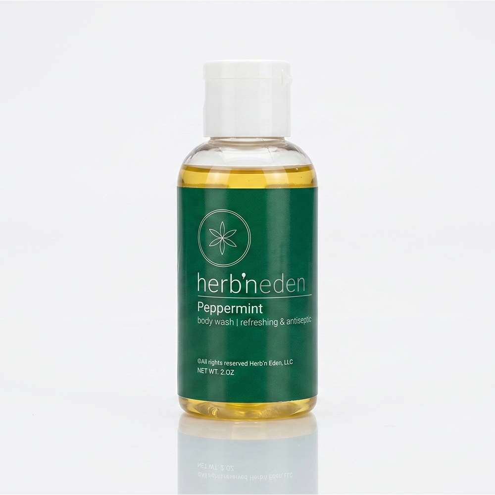 Herb N Eden Peppermint Body Wash 2 Fl oz