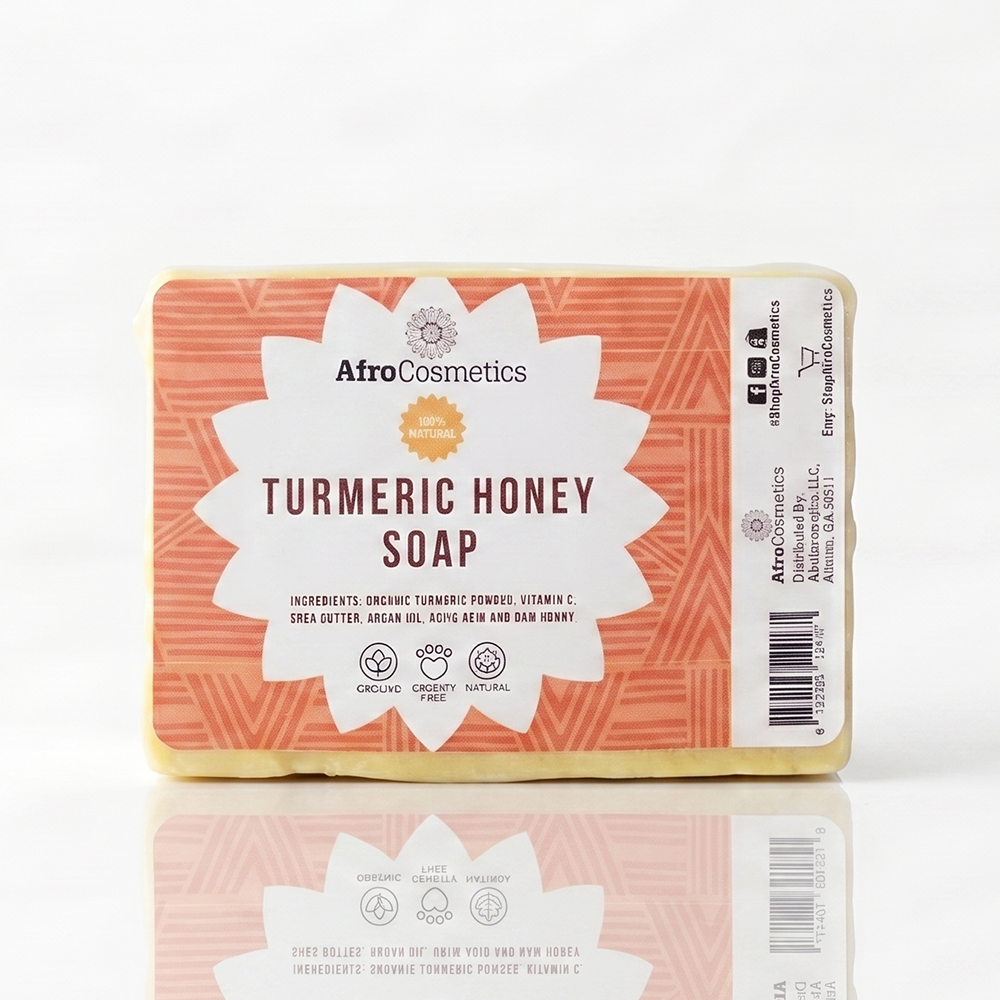 AfroCosmetics Organic Honey Soap: Natural Face & Body Cleanser